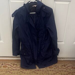 GAP Navy Hooded Anorak Jacket